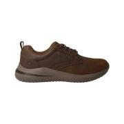 Bruine Delson Waterdichte Herenschoen Skechers , Brown , Heren