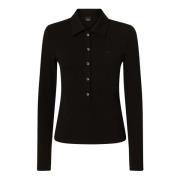 Fotohouder Poloshirt Pinko , Black , Dames