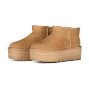 Klassieke Ultra Mini Platform Laarzen UGG , Brown , Dames