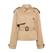 Korte Trenchcoat Stella McCartney , Beige , Dames