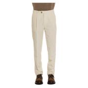 Crème Broek Elegante Stijl Brunello Cucinelli , Beige , Heren