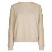 Sweatshirt VAN Katoen add , Beige , Dames