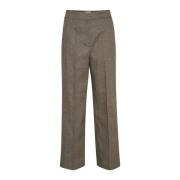 Klassieke Wijde Grijze Broek Soaked in Luxury , Gray , Dames