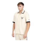 Chicago Bulls Korte Mouw Shirt Room New Era , Beige , Heren