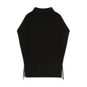 Biologische wollen poncho Art. 8F0014Km36 Patrizia Pepe , Black , Dame...