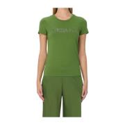 Essentiële T-shirt Cm1419J013 Patrizia Pepe , Green , Dames