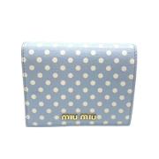 Pre-owned Leather wallets Miu Miu Pre-owned , Blue , Dames