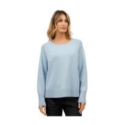 Ronde hals trui Gran Sasso , Blue , Dames