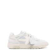 Grijze Suède Panel Sneakers Off White , Gray , Heren