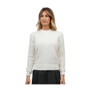 Sorbonne Ronde Hals Top MC2 Saint Barth , White , Dames