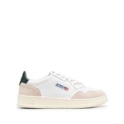 Gepaneleerde Leren Sneakers Autry , White , Heren