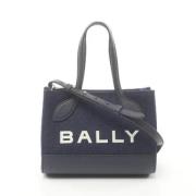 Pre-owned Canvas handbags Bally Pre-owned , Blue , Dames