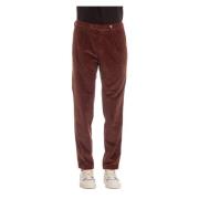 Bruine Chino Broek met Rits Myths , Brown , Heren