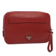 Pre-owned Leather prada-bags Prada Vintage , Red , Dames