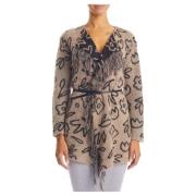 Stijlvolle Sweaters Collectie Alessia Santi , Beige , Dames