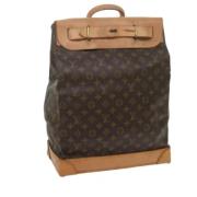 Pre-owned Canvas handbags Louis Vuitton Vintage , Brown , Dames