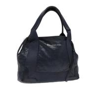 Pre-owned Leather balenciaga-bags Balenciaga Vintage , Blue , Dames