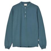 Vintage Longsleeve Henley Allure La Paz , Green , Heren