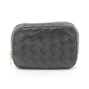 Pre-owned Leather pouches Bottega Veneta Vintage , Black , Dames