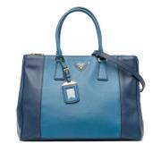 Pre-owned Leather prada-bags Prada Vintage , Blue , Dames