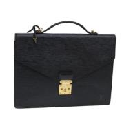 Pre-owned Leather louis-vuitton-bags Louis Vuitton Vintage , Black , D...