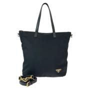 Pre-owned Canvas totes Prada Vintage , Black , Dames