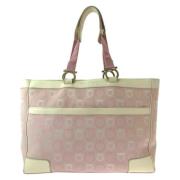 Pre-owned Canvas handbags Salvatore Ferragamo Pre-owned , Pink , Dames