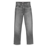 Rascal Flood Straight Leg Jeans Mother , Gray , Dames