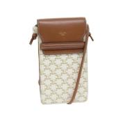 Pre-owned Leather celine-bags Celine Vintage , White , Dames