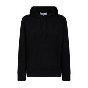 Zwarte Logo Geborduurde Hoodie JW Anderson , Black , Heren