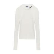 01C Sweater voor een stijlvolle uitstraling Msgm , Beige , Dames