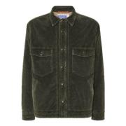 Groene Corduroy Overshirt met Teddy Voering Jacob Cohën , Green , Here...