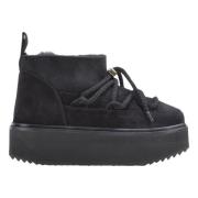 Zwarte Classic Low Platform Sneaker Inuikii , Black , Dames