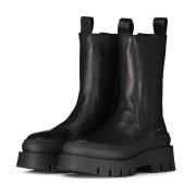 Stijlvolle Chelsea Boots met plateauzool Copenhagen Shoes , Black , Da...