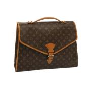 Pre-owned Canvas handbags Louis Vuitton Vintage , Brown , Dames