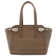 Pre-owned Leather handbags Salvatore Ferragamo Pre-owned , Brown , Dam...