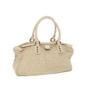 Pre-owned Canvas handbags Louis Vuitton Vintage , Beige , Dames