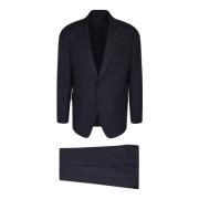 Single Breasted Suits Lardini , Blue , Heren