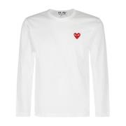 Casual Play T-shirt Comme des Garçons Play , White , Heren