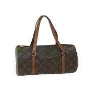 Pre-owned Canvas handbags Louis Vuitton Vintage , Brown , Dames