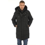 Lange zwarte donsjas Antoine Mackage , Black , Heren