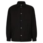 Oversize Shirt IN Tecnoflannel add , Black , Heren