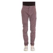 Corduroy Stretch Broek Old Dyed Fit C.p. Company , Purple , Heren