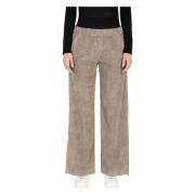 Corduroy Fluid Jeans - Chiara Style MAC , Brown , Dames