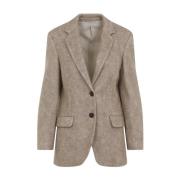 Neutrale Jas voor Vrouwen Aw24 Brunello Cucinelli , Beige , Dames