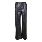 Zwarte broek met rits en veters Patrizia Pepe , Black , Dames