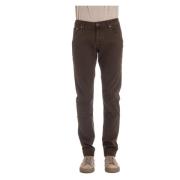 Bruine 5-Pocket Jeans Nick Fit Jacob Cohën , Brown , Heren