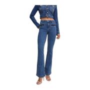 Glitterdetail Donna Jeans Slim Fit Liu Jo , Blue , Dames