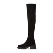 Suede Chic Over-the-Knee Boots Cesare Gaspari , Black , Dames