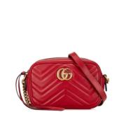 Pre-owned Leather crossbody-bags Gucci Vintage , Red , Dames